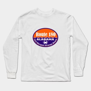 Fort Morgan Route 180 Gulf Shores Alabama Gulf Of Mexico Orange Beach Long Sleeve T-Shirt